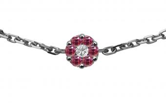 Illusion Colored Saphirs Rose - Redline