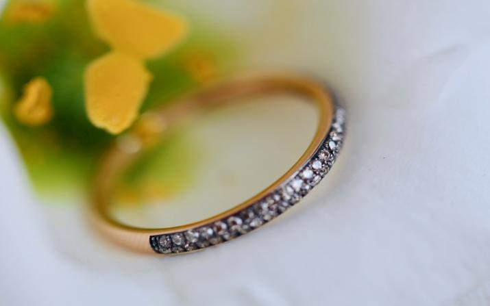 Amour Champagne玫瑰金钻石戒指 - Redline - 0++