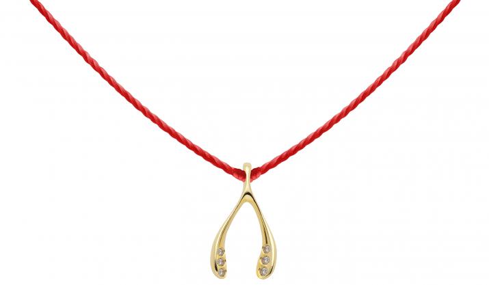 String Necklace Very Lucky Chicken Yellow Gold RedLine Jewelry - Redline