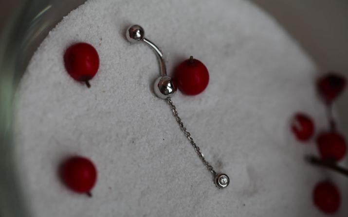 Piercing Pure 0.10克拉钻石玫瑰金耳饰 - Redline - 0++