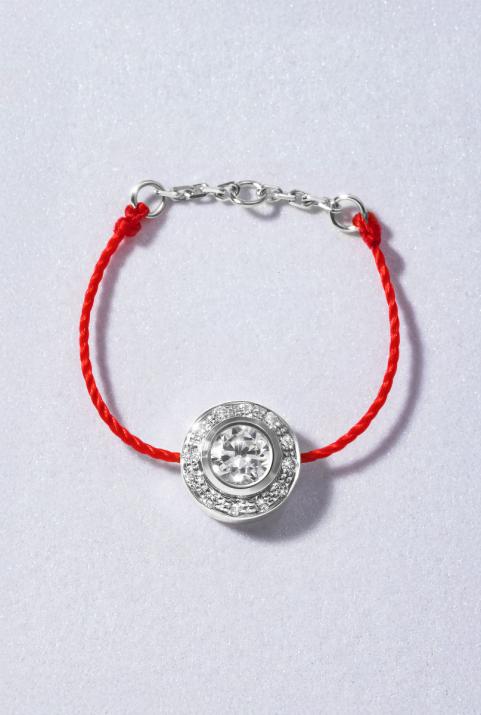 So Vip 0.26克拉圆形钻石白金绳制戒指 - Redline - 0++