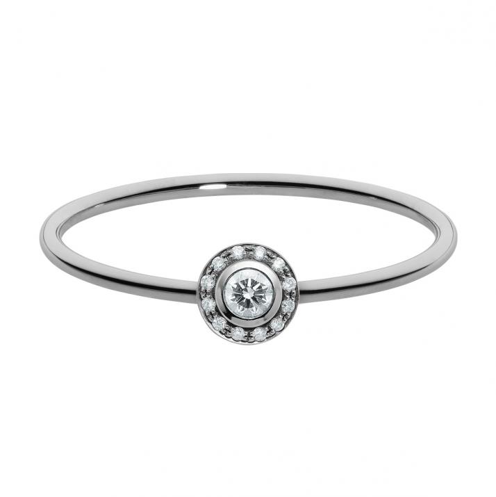 So Vip 0.26克拉圆形钻石黑金戒指 - Redline