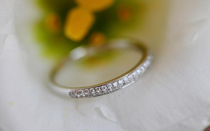 Amour ring size 54 white gold 0.21克拉钻石白金戒指 - Redline - 0++