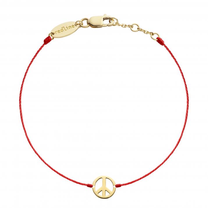 Mini Peace 黄金绳制女士手链 - Redline - 0++