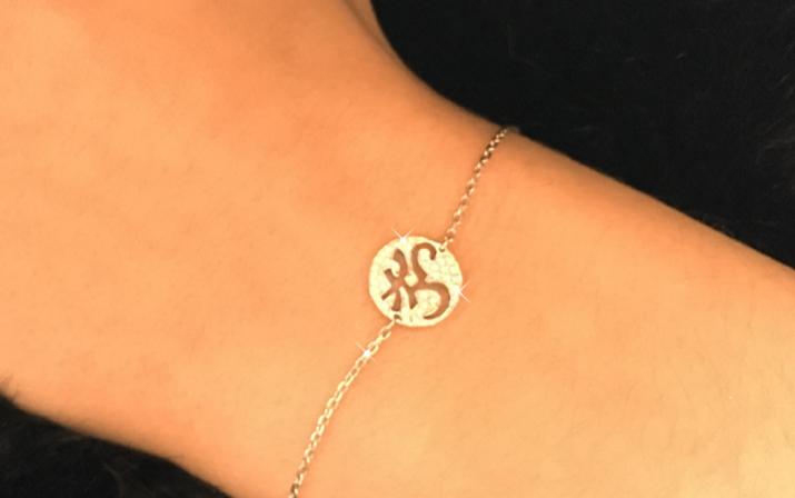 Samba 0.05克拉钻石白金半绳半链女士手链 - Redline