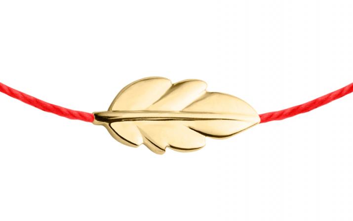 Douceur 树叶黄金绳制女士手链 - Redline - 0++