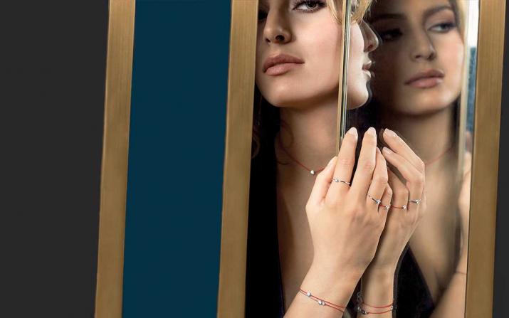 Coquette 0.05克拉圆形钻石黄金戒指 - Redline - 0++