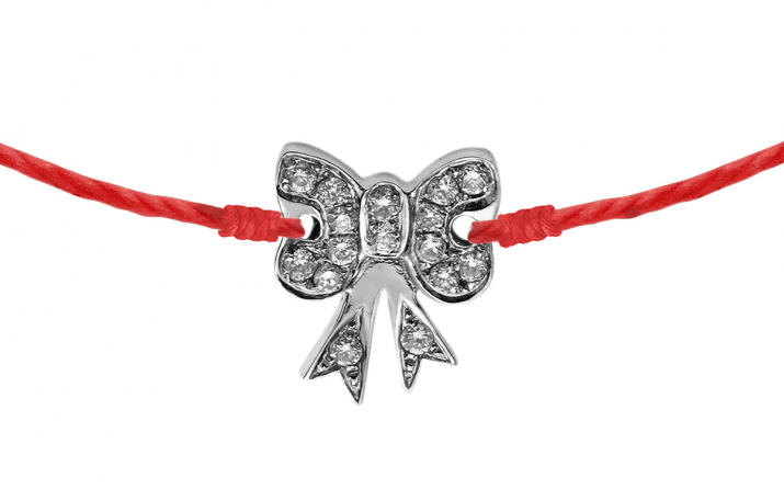 String Bracelet Petit Noeud Nœud Black Gold RedLine Jewelry - Redline - 0++