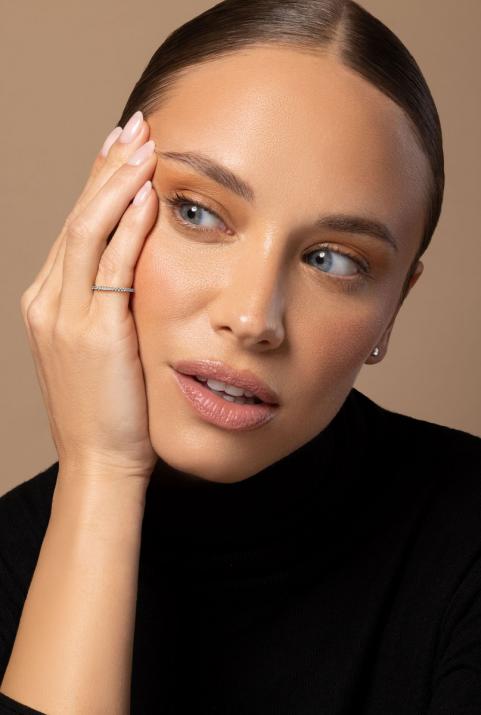 Si Joli 0.346克拉圆形钻石黑金戒指 - Redline - 0++