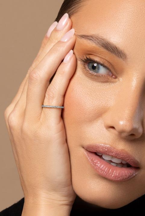 Si Joli 0.346克拉圆形钻石黑金戒指 - Redline - 0++