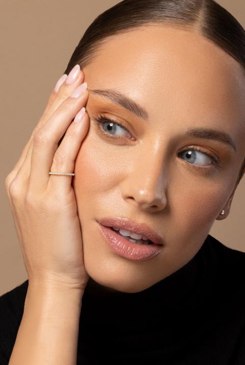 Si Joli 0.346克拉圆形钻石玫瑰金戒指 - Redline - 0++