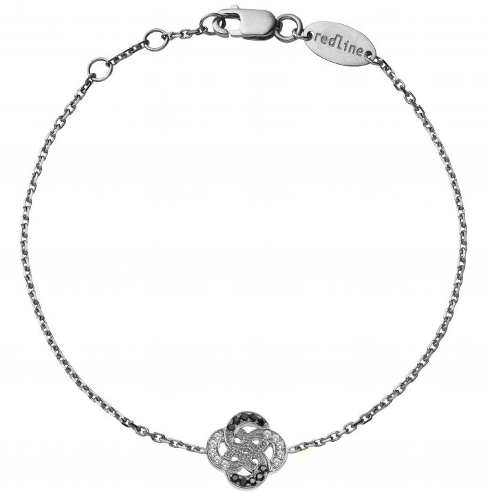 Chain Bracelet Arabesque Kcolor Black Gold RedLine Jewelry - Redline - 0++