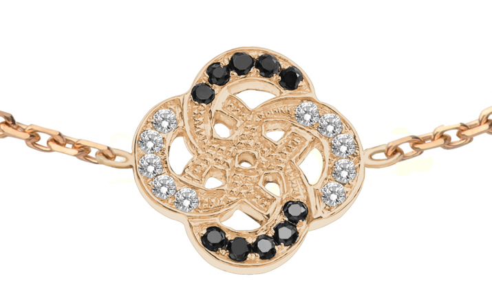 Chain Bracelet Arabesque Kcolor Rose Gold RedLine Jewelry - Redline - 0++