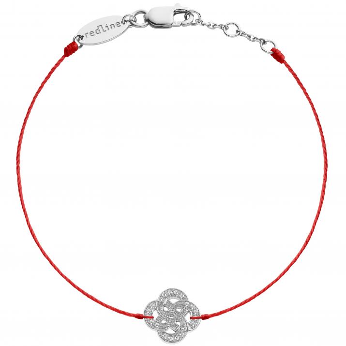 String Bracelet Arabesque White Gold RedLine Jewelry - Redline - 0++