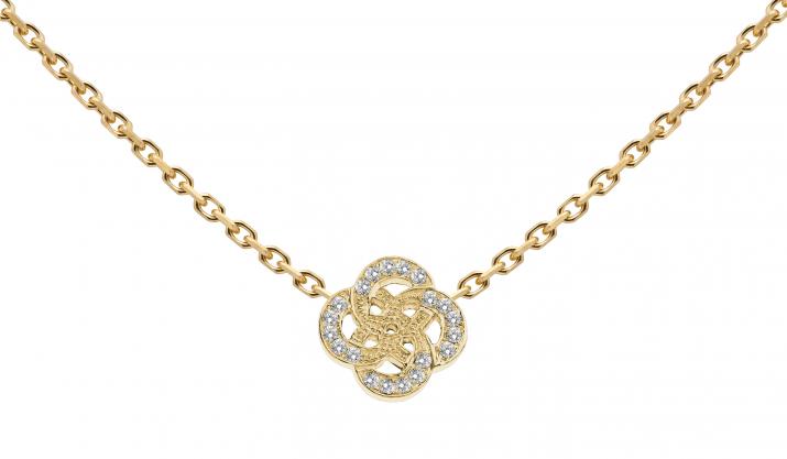 Chain Necklace Arabesque Yellow Gold RedLine Jewelry - Redline