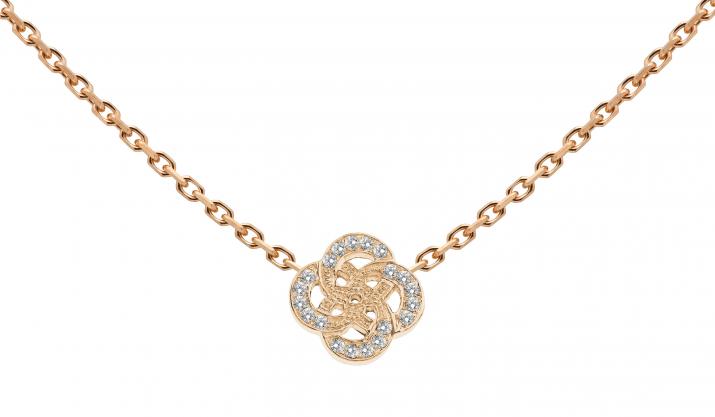 Chain Necklace Arabesque Rose Gold RedLine Jewelry - Redline