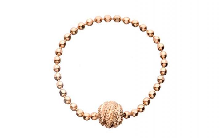 Chain Ring Sweety One Rose Gold RedLine Jewelry - Redline - 0++