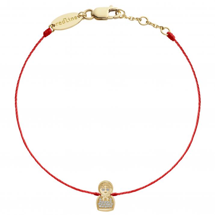 String Bracelet Kouka Yellow Gold RedLine Jewelry - Redline - 0++