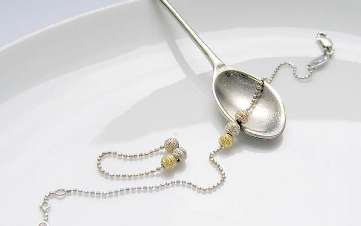 Chain Ring Sweety Three Yellow Gold RedLine Jewelry - Redline - 0++