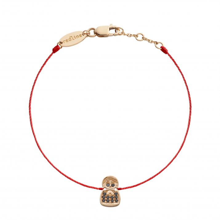 String Bracelet Mini Kouka Parure Noire Rose Gold RedLine Jewelry - Redline