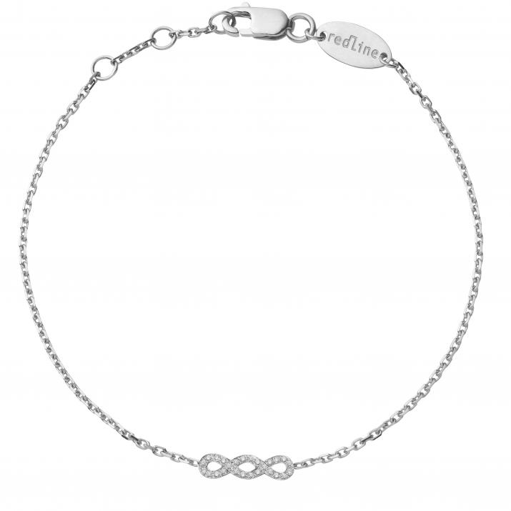 Chain Bracelet Trinity White Gold RedLine Jewelry - Redline - 0++