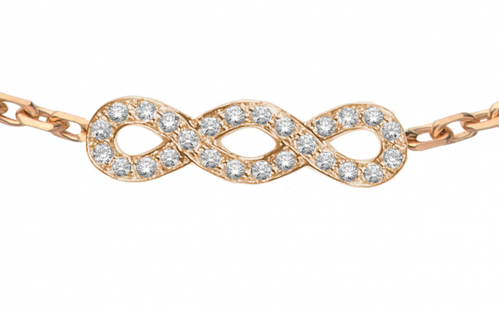 Chain Bracelet Trinity Rose Gold RedLine Jewelry - Redline - 0++