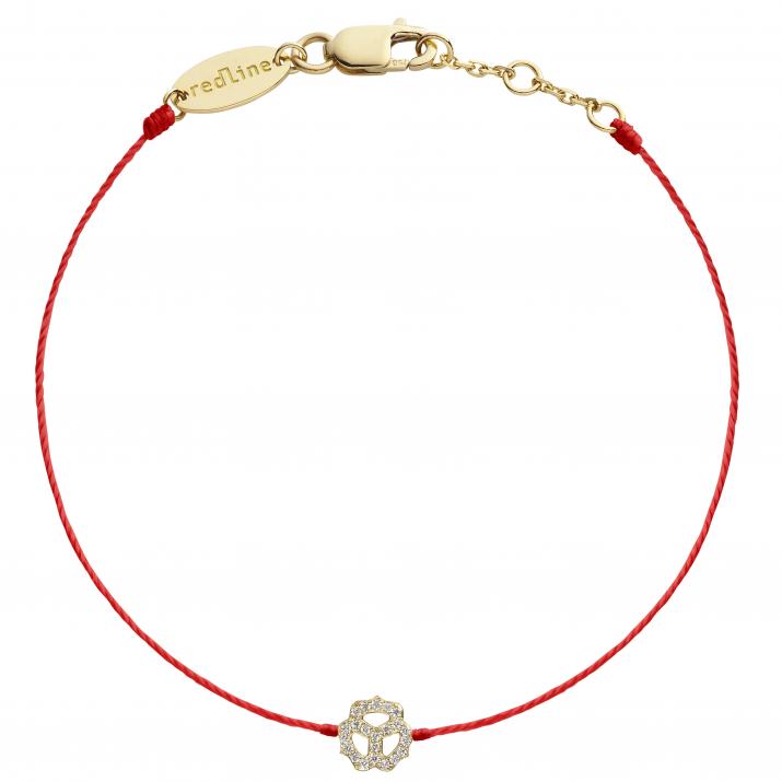 String Bracelet Pensée Yellow Gold RedLine Jewelry - Redline