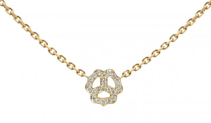 Chain Necklace Pensée Yellow Gold RedLine Jewelry - Redline