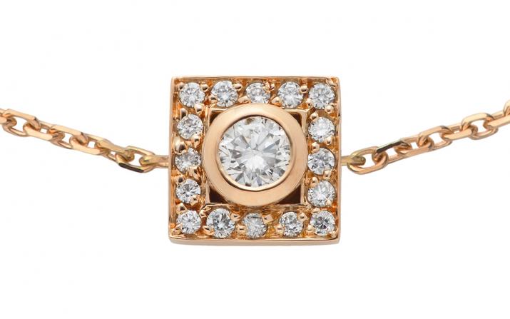 So Vip Cube 0.18克拉圆形钻石玫瑰金链制女士手链 - Redline - 0++