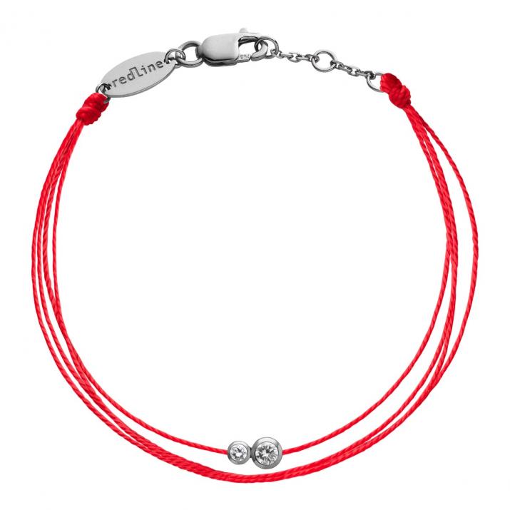 Infinite Brodé 0.15克拉圆形钻石黑金多绳男士手链 - Redline - 0++