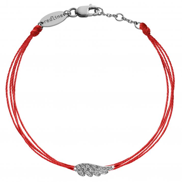 L'Aile Brodé 0.10克拉翅膀圆形钻石黑金多绳女士手链 - Redline - 0++