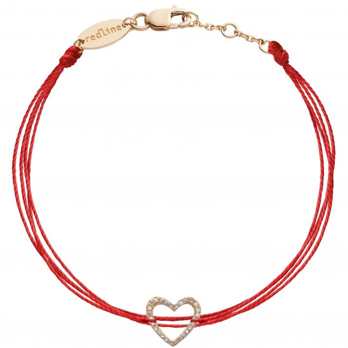 Multistrings Bracelet Love Brodé Pavé Rose Gold RedLine Jewelry - Redline - 0++