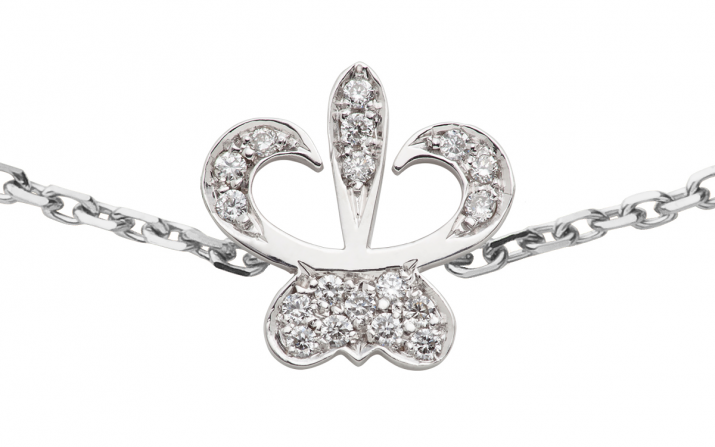 0.09克拉白金镶钻百合手链 - Redline - 0++