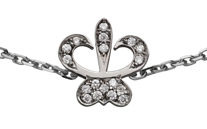 0.09克拉黑金镶钻百合手链 - Redline - 0++