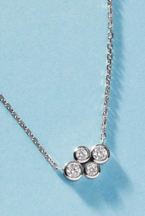 The Four 0.30克拉圆形钻石黑金链制女士项链 - Redline - 0++