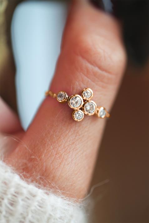 戒指完整的链玫瑰金 - Redline - 0++