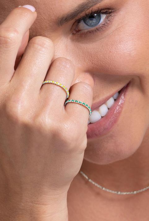 Eclipse 白金绳制戒指 - Redline - 0++