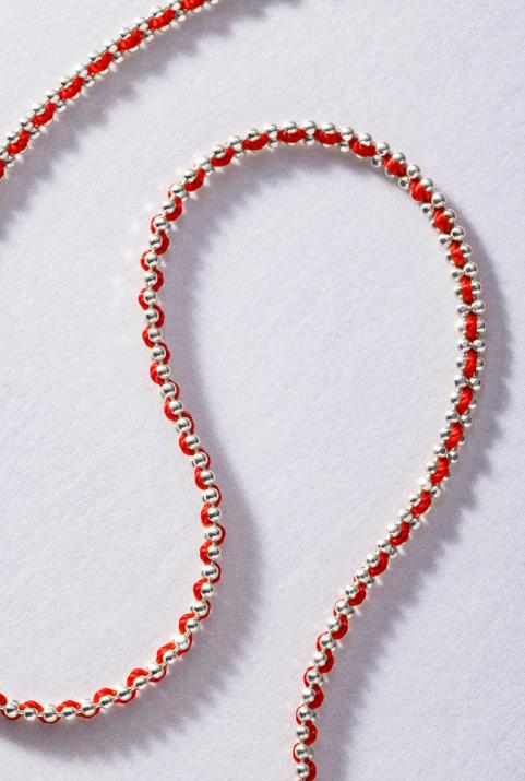 Aurore 白金绳制女士项链 - Redline - 0++