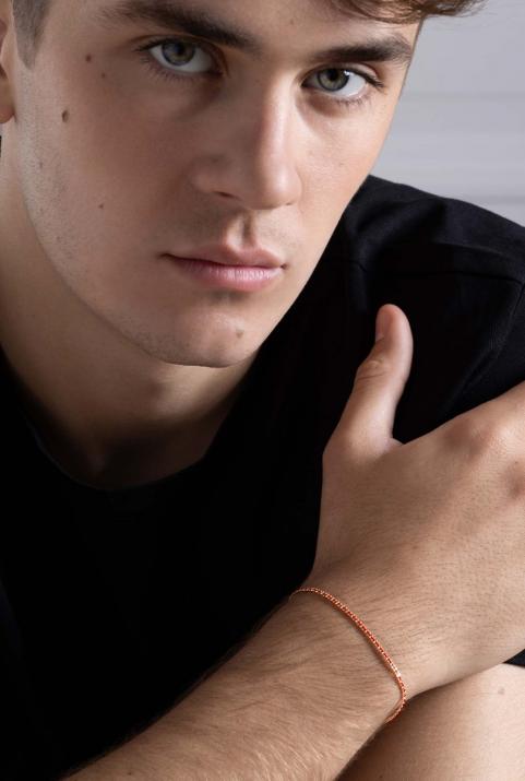 Aurore 男士手镯 玫瑰金色 - Redline - 0++