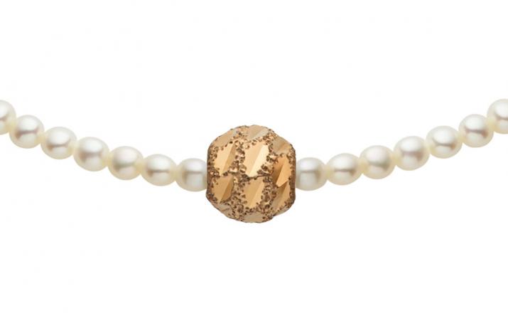 玫瑰金珍珠和金属球手链 - Redline - 0++