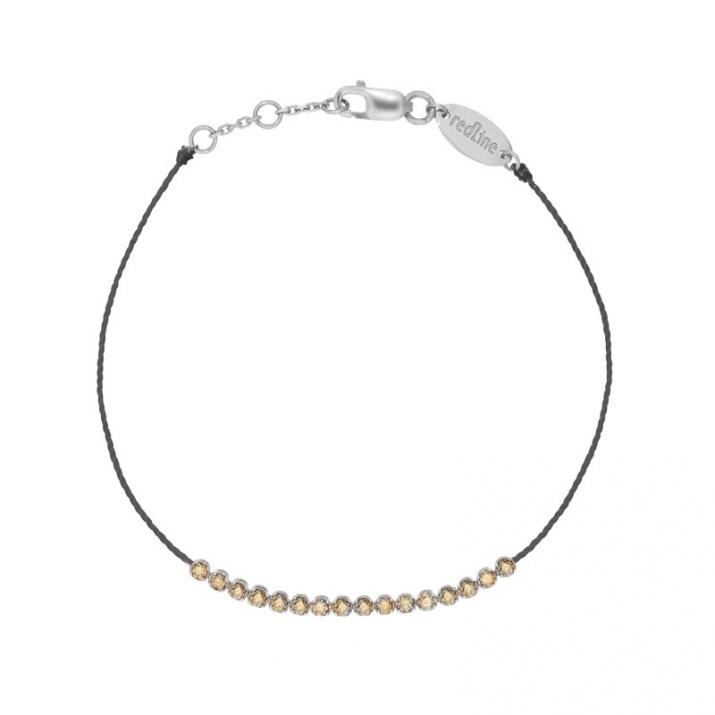 白金包镶香槟钻石之河手绳 - Redline - 0++