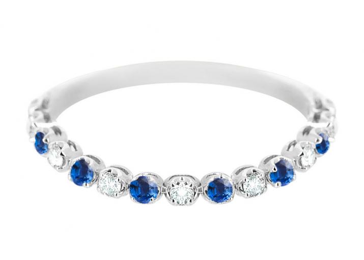 Marilyn Colored Saphir 戒指 白金 - Redline - 0++