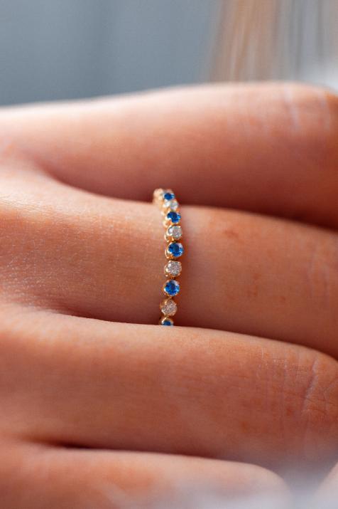 Marilyn Colored Saphir 戒指 黄金 - Redline - 0++