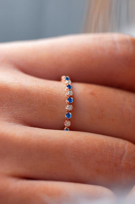 Marilyn Colored Saphir 戒指 玫瑰金色 - Redline - 0++