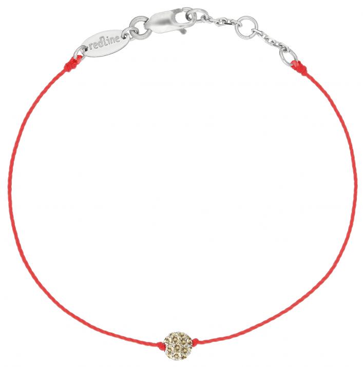 0.19克拉棕色钻石小球白金手绳 - Redline - 0++