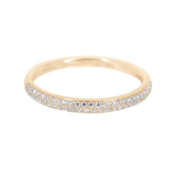 Amour 0.21克拉圆形钻石玫瑰金戒指 - Redline