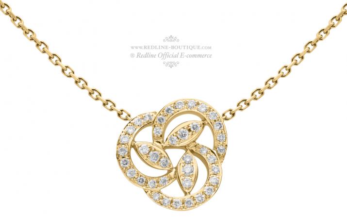 Chain Necklace Valse A Trois Temps Yellow Gold RedLine Jewelry - Redline - 0++