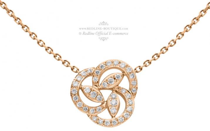Chain Necklace Valse A Trois Temps Rose Gold RedLine Jewelry - Redline - 0++