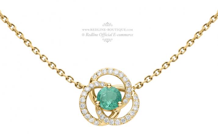 Chain Necklace Valse Emeraude Yellow Gold RedLine Jewelry - Redline - 0++