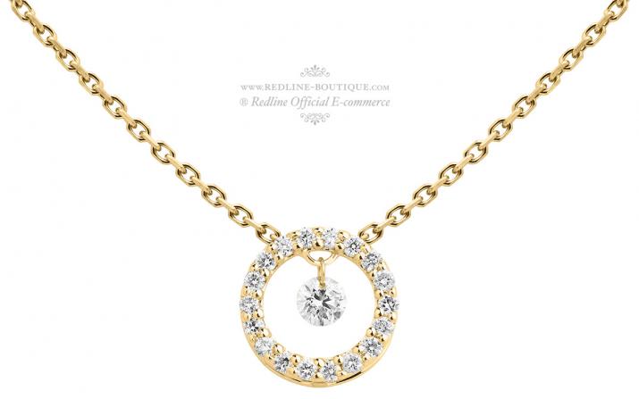 Chain Necklace Soleil De Diamant 1,2 Yellow Gold RedLine Jewelry - Redline